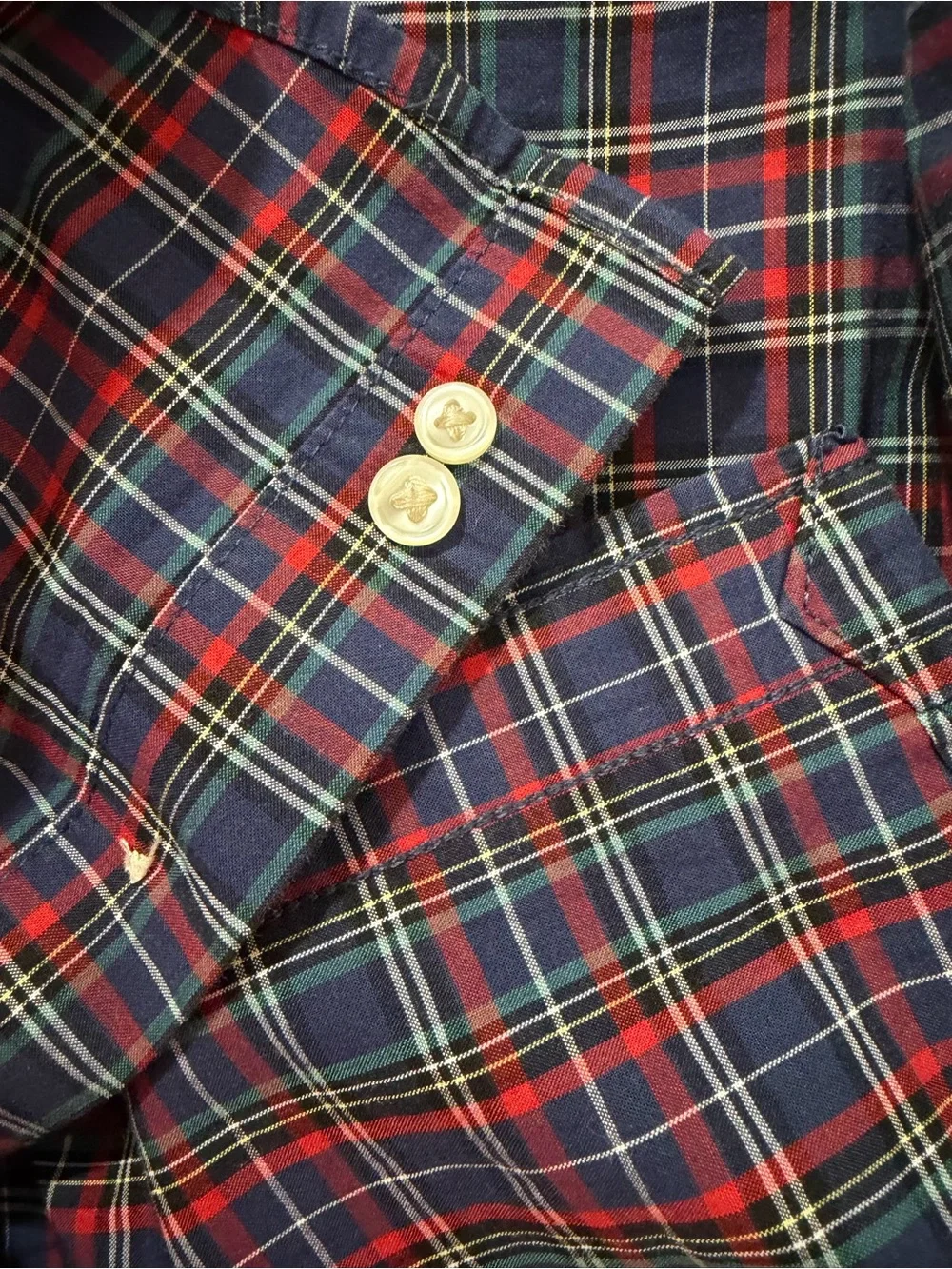 Polo Ralph Lauren Red & Navy Plaid Button-Down Shirt